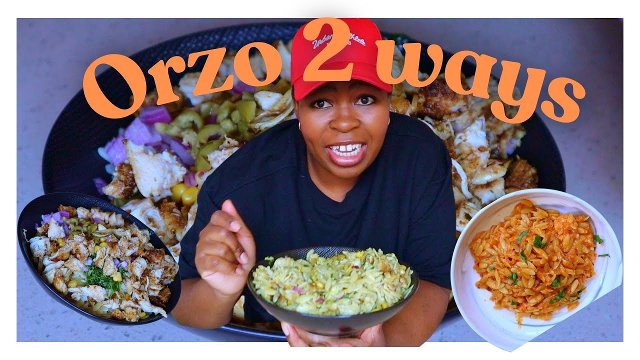 How to cook orzo 2 ways! Creamy prawn and sundried tomato orzo and chicken and pesto orzo salad