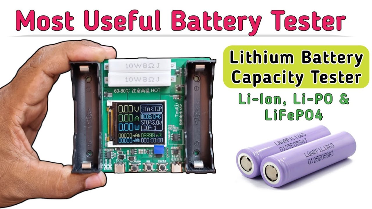 Battery Capacity Tester for Lithium Battery 18650 Cell