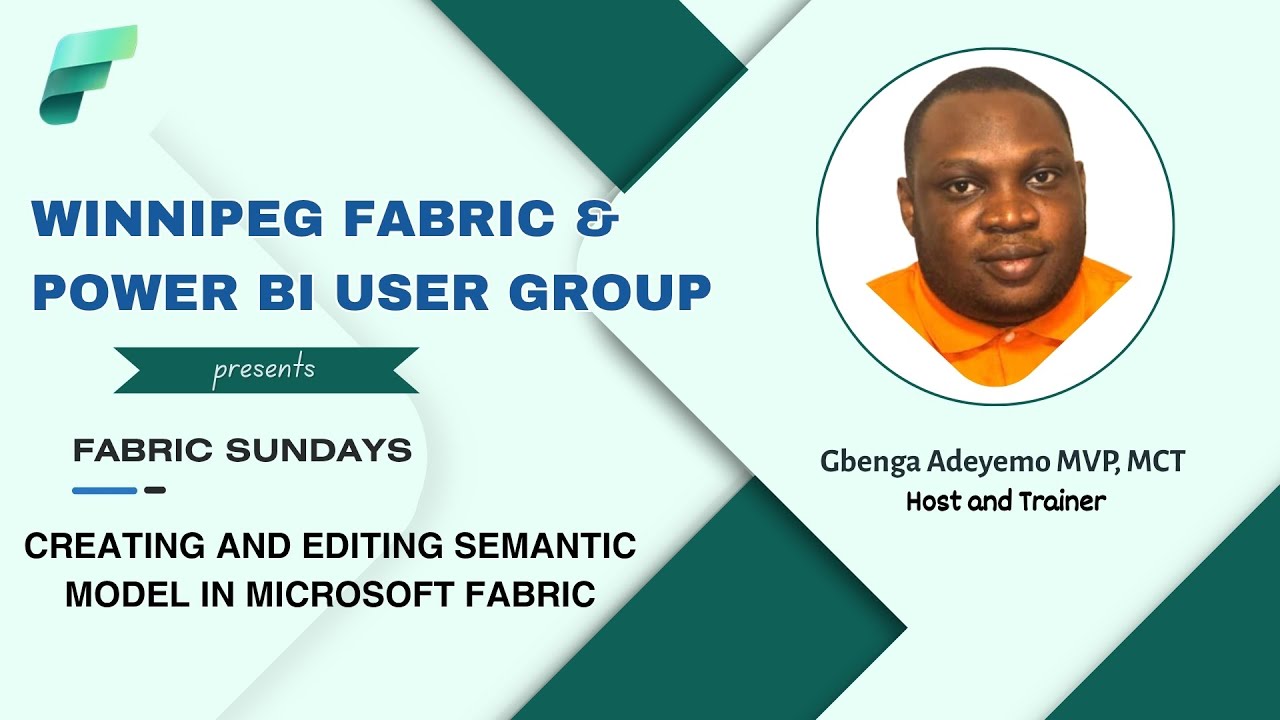 Fabric Sunday - Creating and Editing Fabric Semantic Model #microsoftfabric #powerbi #datanalytics