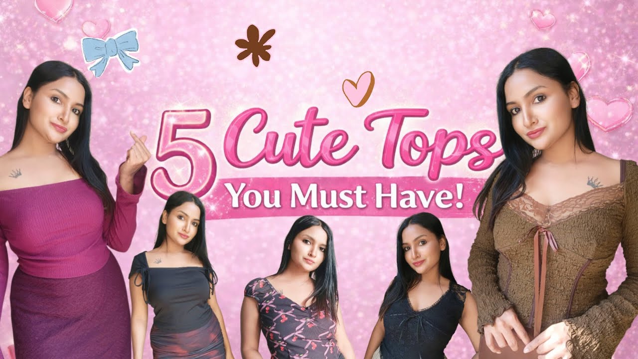 5 Cute Tops You Must Have ✨💖 | Myntra Finds | Ridhima’s Pick 🎀