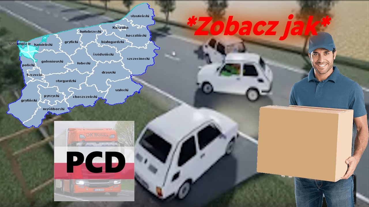 rozwożenie paczek po zachodniopomorskim symulator
