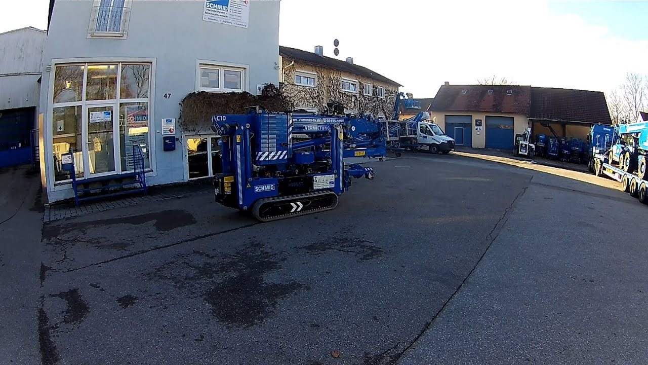 Einweisungsvideo Minikran MK 220 - SCHMID Hebebühnen- Minikranvelreih
