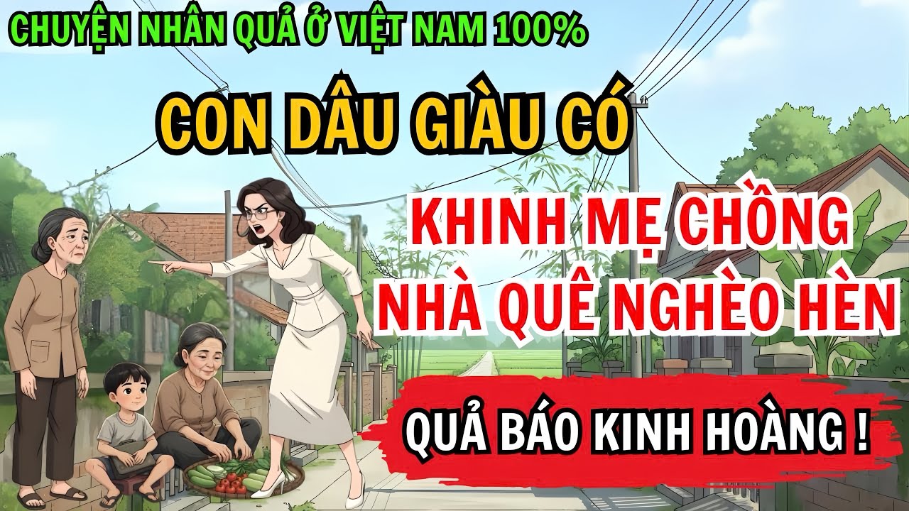 Con Dâu Giàu Có, Chê Bai Mẹ Chồng Nhà Quê Nghèo Hèn Và Cái Kết Quả Báo Kinh Hoàng!