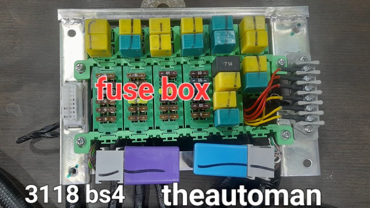 tata 3118 bs4 fuse box /fuse, Rely, connector, flasher, controller, के बारे में विस्तार से हिंदी में