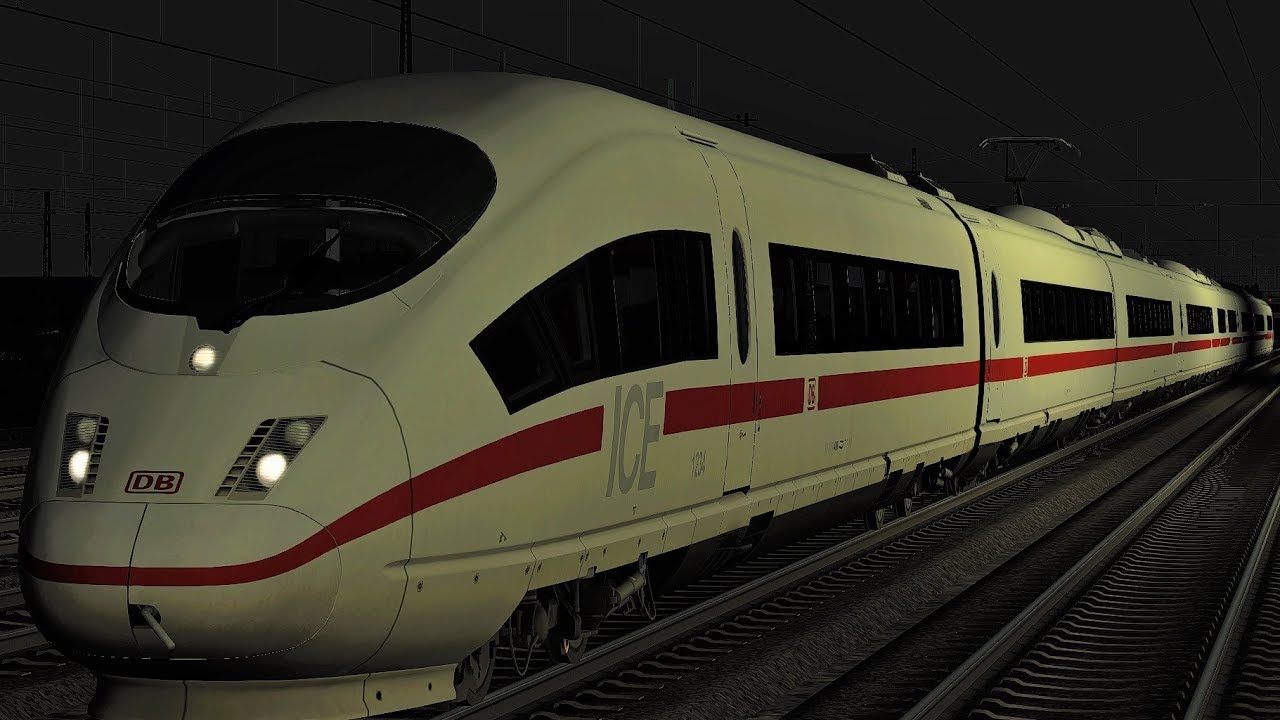 ICE 3 BR 403 Mit fast 300 km/h durch die Nacht Neubaustrecke München - Augsburg Train Simulator 2017