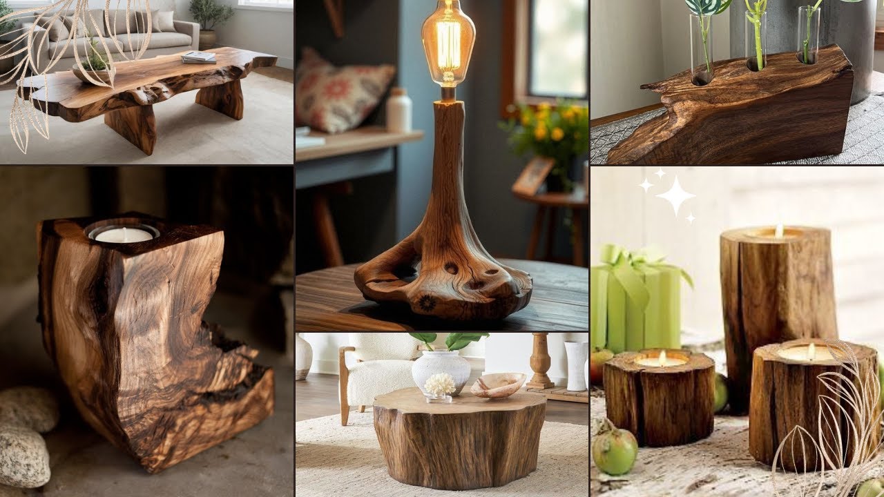 Raw Log to Modern Masterpiece Ideas  Stunning Abstract Wood Art Creations