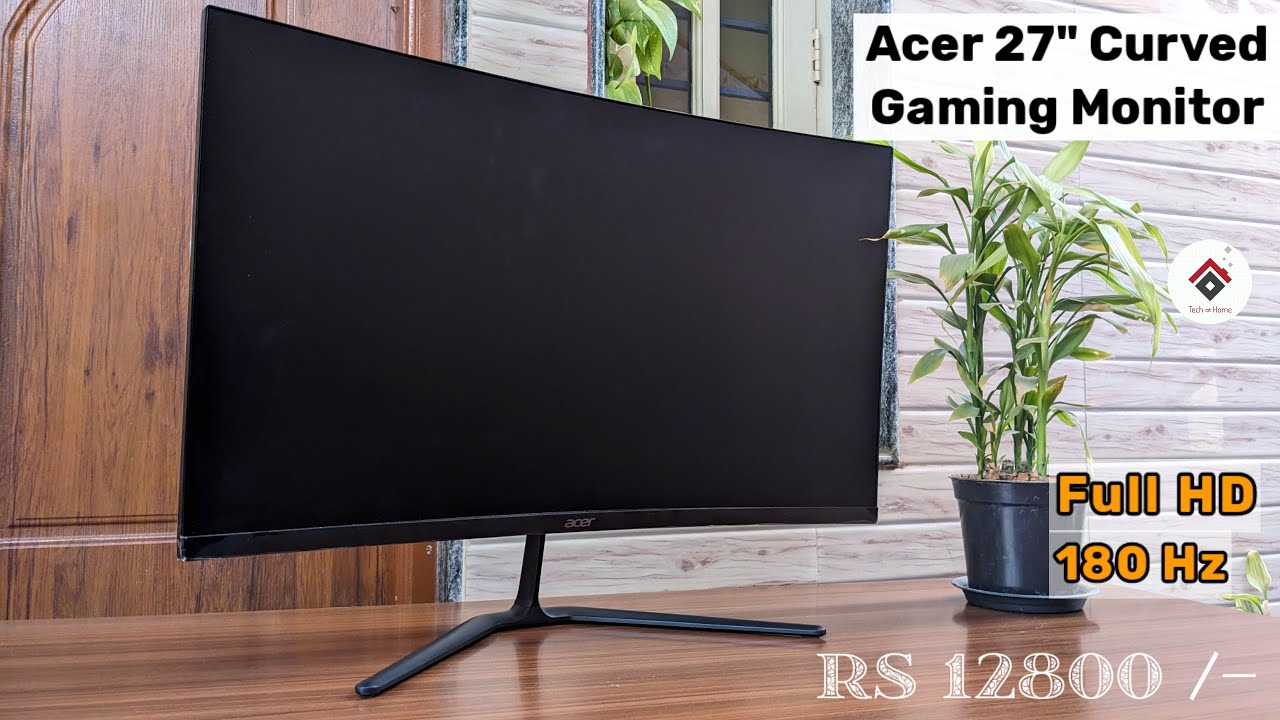 Игровой монитор Acer 27 дюймов Full HD с изогнутым экраном [180 Гц] | Игровой монитор до 12999 | ...