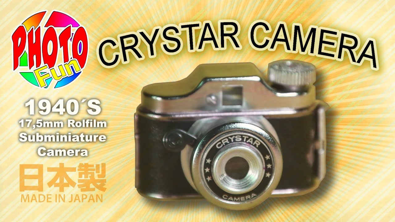 Crystar 1940&acute;s Subminiature Camera with a 17,5mm rollfilm Made in Japan