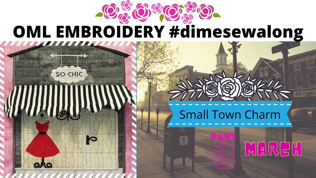 OML Embroidery Live! #dimesewalong ITH Clothing Shop MARCH 2021