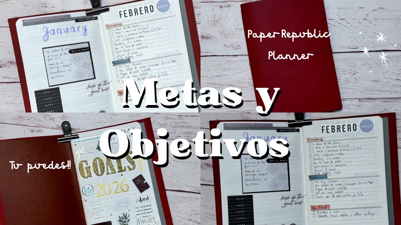 Cómo planificar tus metas durante el año. Paper Republic Planner