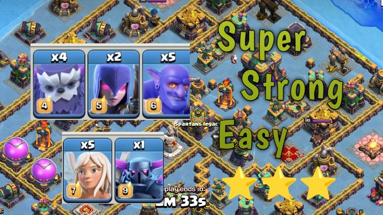 Easy TH14 Super Strong Yeti Bowler Pekka Witch Attack Strategy | Live Attacks| Clash Of Clans | COC