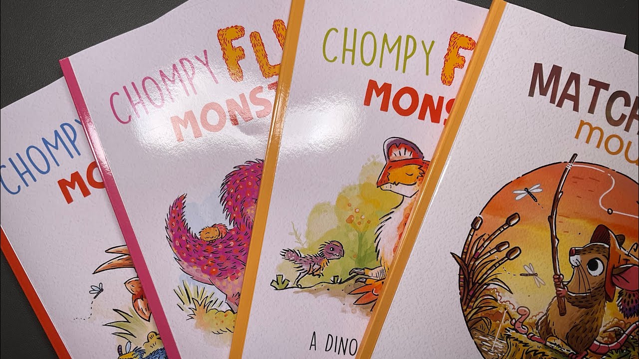 Flips of Matchstick mouse summer & Chompy fluff monsters by Morgan O’Brien | Adult Colouring