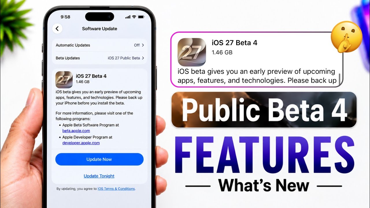 iOS 27 Public Beta 4 | iOS 27 Public Beta 4 Features | Should You Install iOS 27 Public Beta 4? |