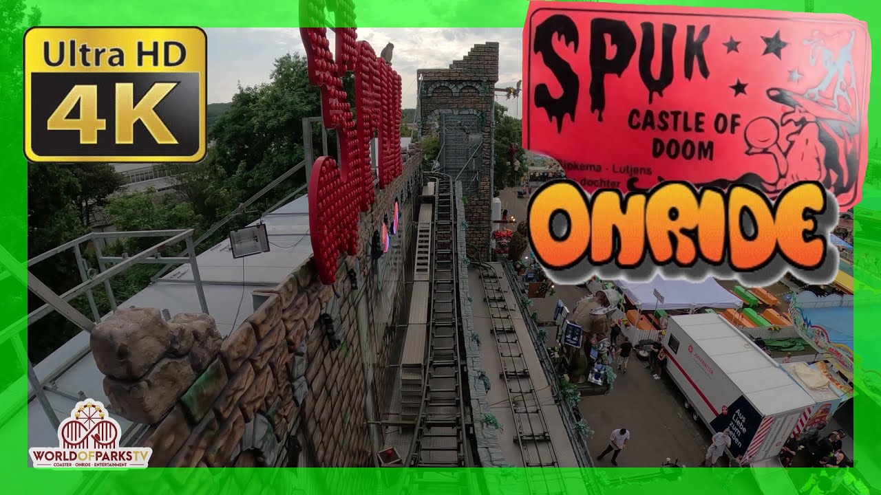 Spuk Der Geistercoaster (Onride POV) P&uuml;tzchens Markt Bonn 2023 Ghost Train Coaster Sipkema-L&uuml;tjens