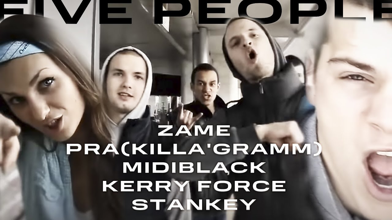 Zame, Pra(Killa'Gramm), MidiBlack, Kerry Force, Stankey - five people