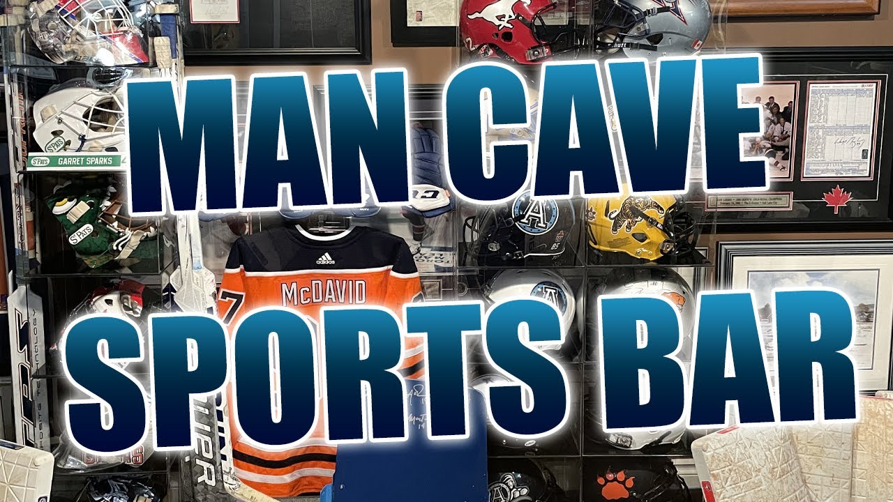Epic Sports Themed Man Cave and Basement Bar in Edmonton | Room Tour