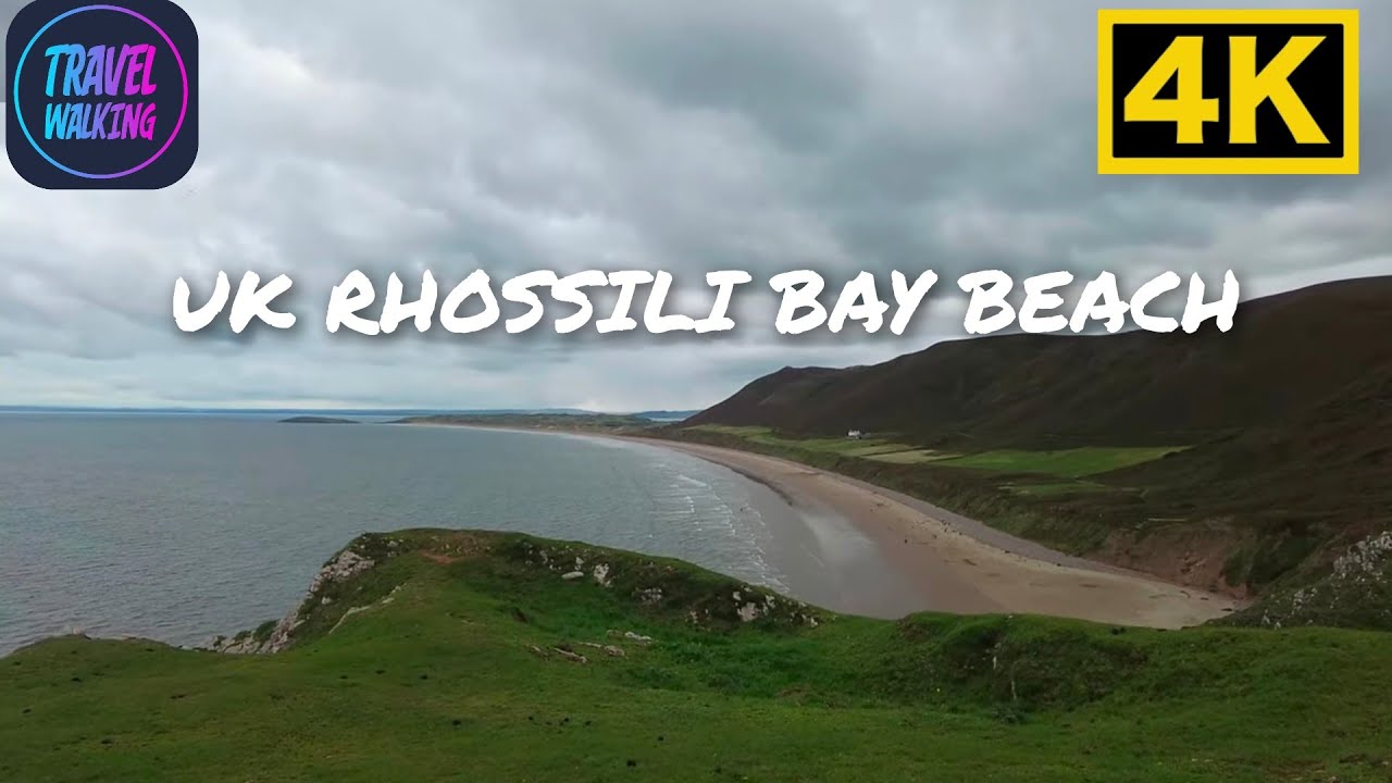 Rhossili Bay Beach 🇬🇧 | Scenic Coastal Walk | Breathtaking Views in 4K