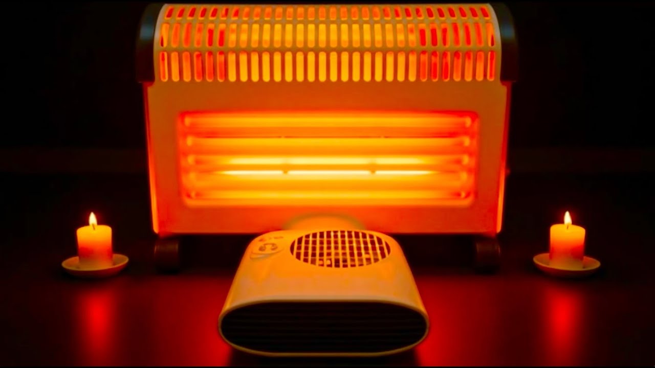 10 HOURS VINTAGE ELECTRIC HEATER - Hot Deep Cozy Crackling Sound for Better Sleep Relax Focus   ASMR