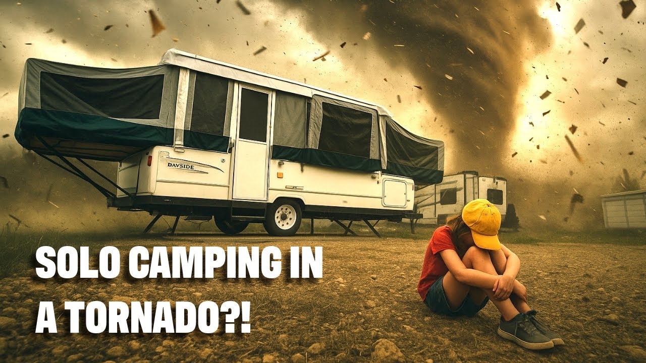 Solo Camping in a Tornado!!