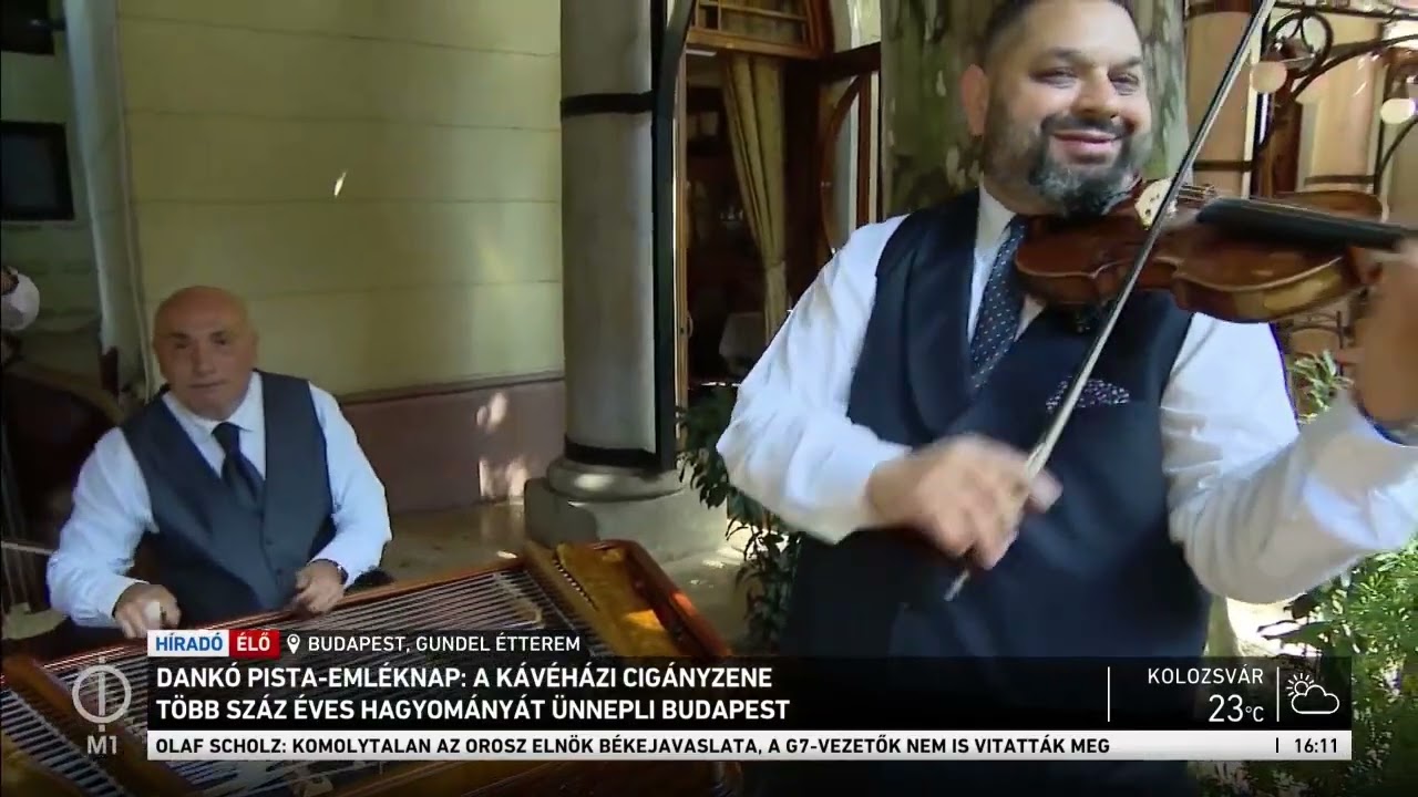 Dankó Pista emléknap Gundel étterem-Lendvai Ferenc és zenekara