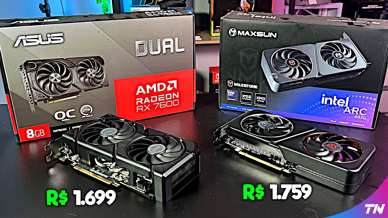 😱 MISERICÓRDIA! Intel ARC B570 vs AMD RX 7600 - Testes Completos Atualizados em 2025 no Ultra e Low!