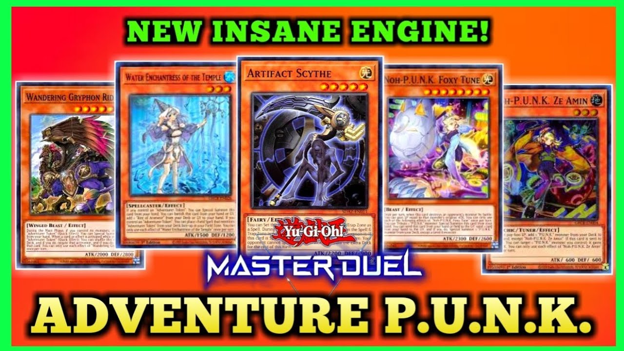 NEW ADVENTURE CARDS x P.U.N.K. ft. SCYTHE LOCK + NEGATE! Insane New Engine! [Yu-Gi-Oh! Master Duel]