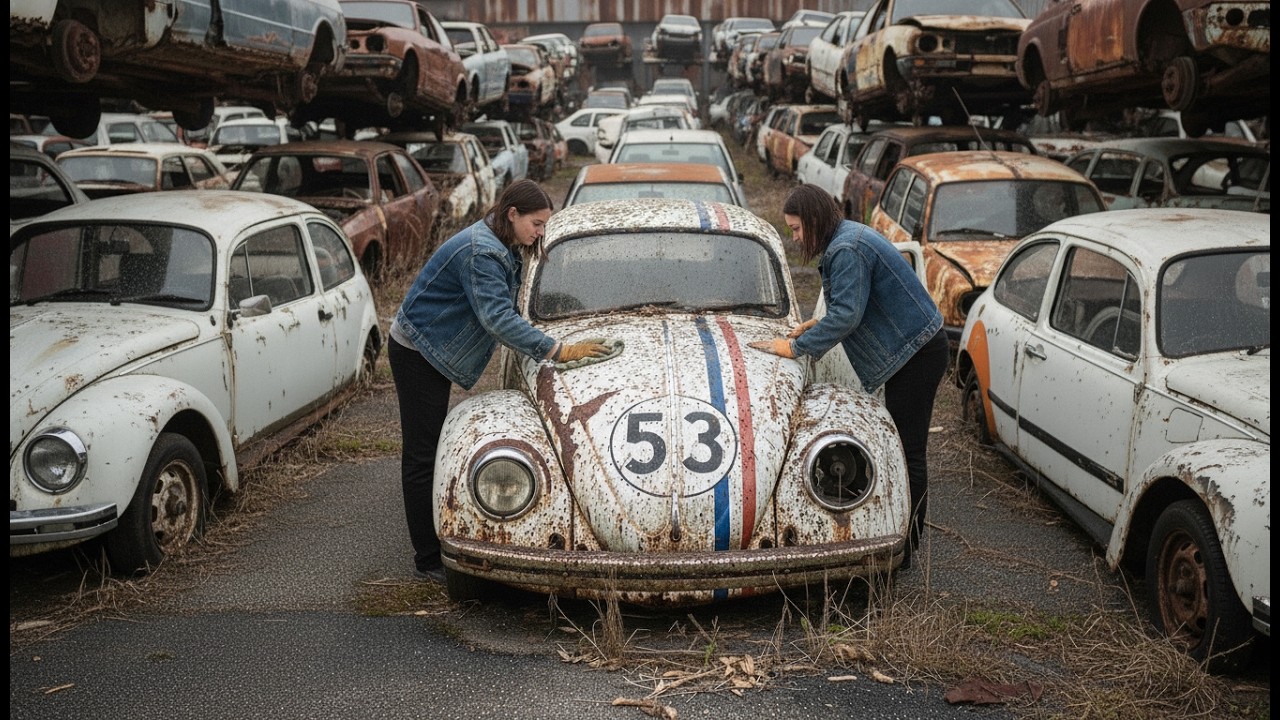 ASMR | Restoring the Legendary #53 Volkswagen Beetle Hidden in a Junkyard Rust for Decades #restore