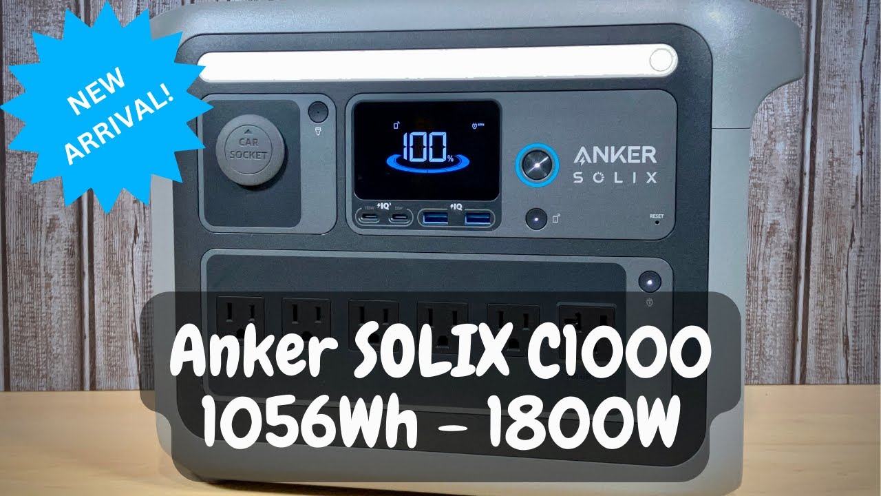 Новая портативная электростанция Anker SOLIX C1000: сверхбыстрая зарядка и мощность 2400 Вт!