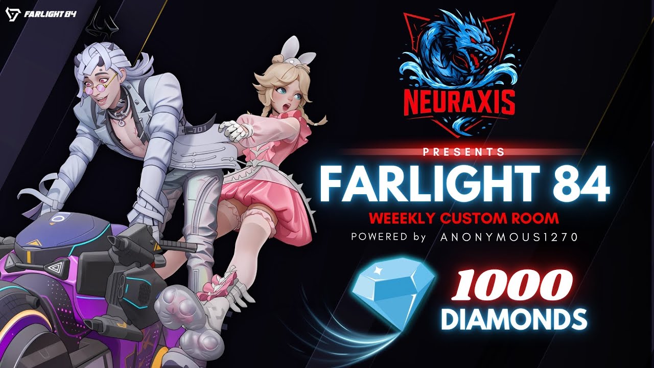 🔴 Farlight 84 Custom Room Live | Neuraxis Tournament | 1000 Diamonds Giveaway | Anonymous1270ttv