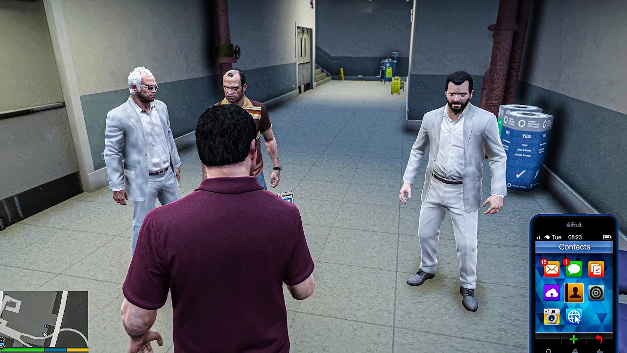 GTA 5 Michael and Trevor Team Up with Copies 🚨 | Past and Future | Part 1  | Infinite Play
