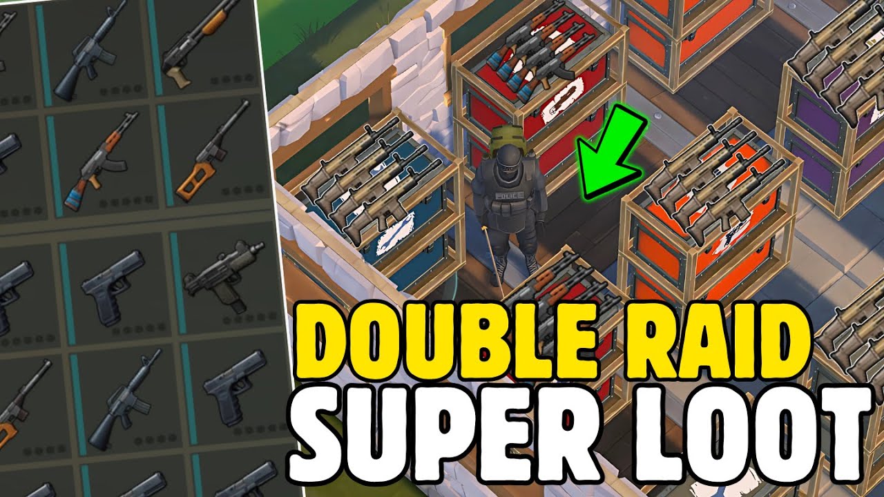 DOUBLE RAID! I GOT A LOT OF WEAPONS FROM THIS DOUBLE RAID | Last Day On Earth Survival