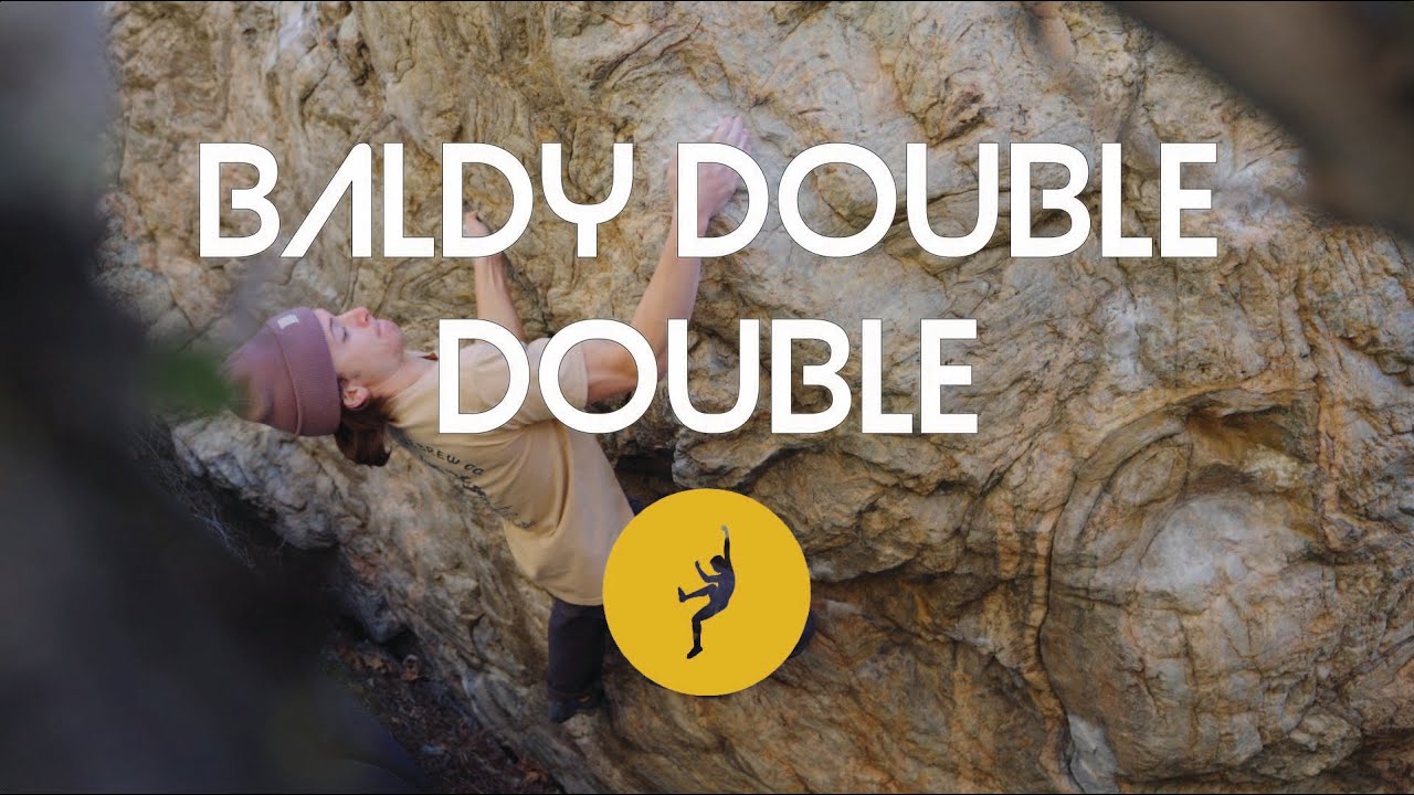Finn Climbs a Double Double in Mt. Baldy - Squeeze of Death V10 (7C+) & Illegal Alien V10 (7C+)