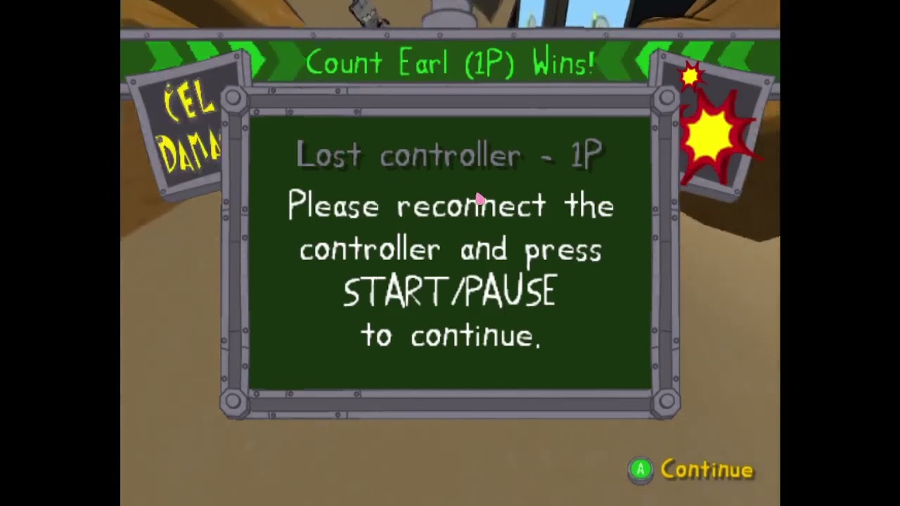 What you would do to get past a Stuck Victory Screen (Cel Damage GC)