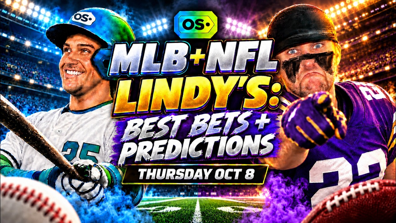 Прогнозы на MLB и NFL на четверг, 08.10 | Лучшие ставки и прогнозы на MLB и NFL | Lindy's Leans L...