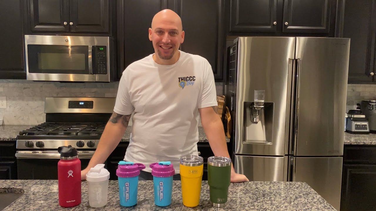 G Fuel metal shaker vs Yeti and Hydro Flask ice test.