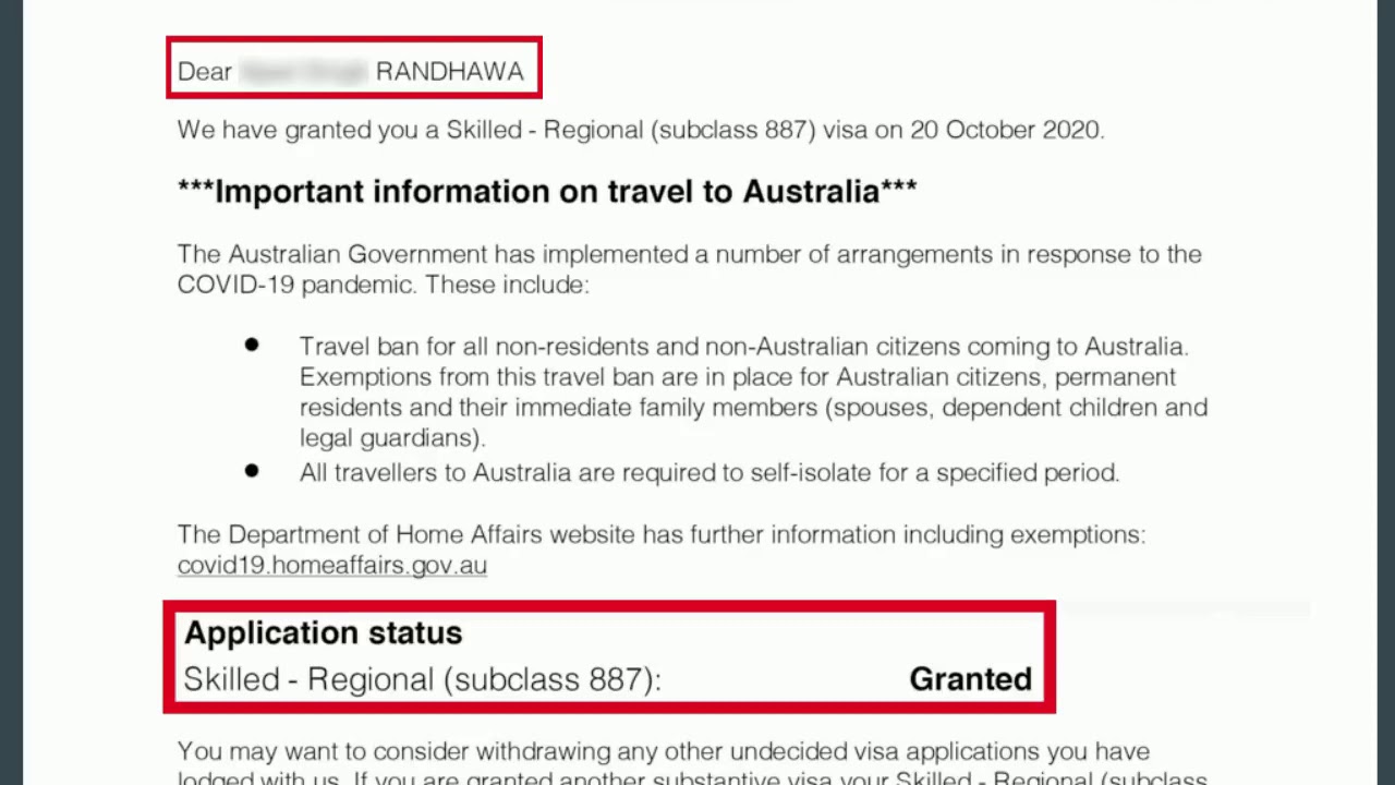 SUCCESS STORY | VISA GRANTED | SUBCLASS 887 | VISA SERVICES | MIGRATION CONSULTANTS | AUSTRALIA