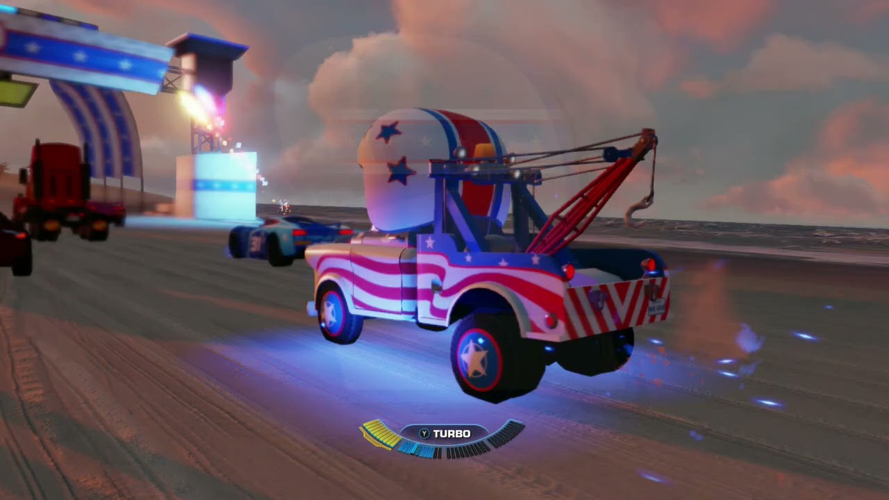 Cars 3 Driven to Win - Mater the Greater has an amazing Stunt Showcase!  WORLD RECORD!!!