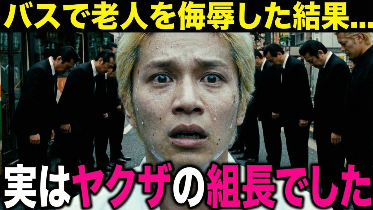 ヤクザの組長と知らずにバスで暴言を吐いた金髪男の末路…震えが止まらない絶体絶命の物語
