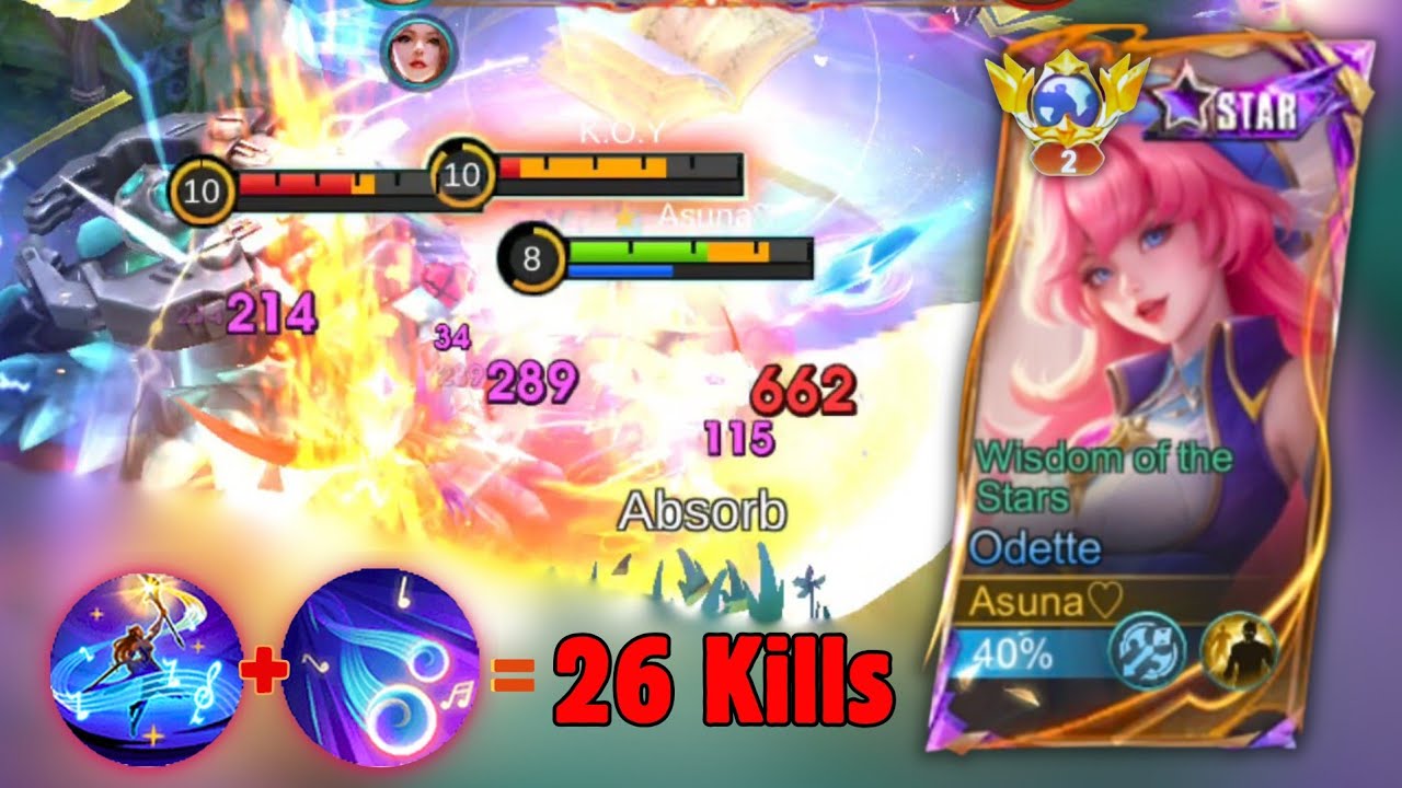 Wisdom of the Star Odette Build Top Global Gameplay | Mobile Legends