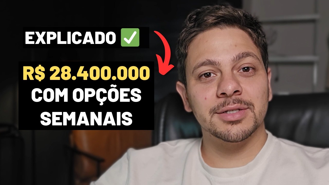 VENDA DE CALL E PUT SEMANAL GEROU 28 MILHÕES COM ROLAGEM   CAÇADOR DE BALEIAS EP 3