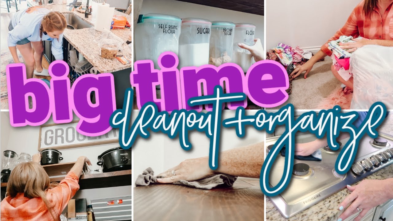 BIG TIME CLEAN OUT + ORGANIZE! 😱 | PANTRY RESTOCK + DEEP CLEAN | EXTREME CLEANING MOTIVATION 2022