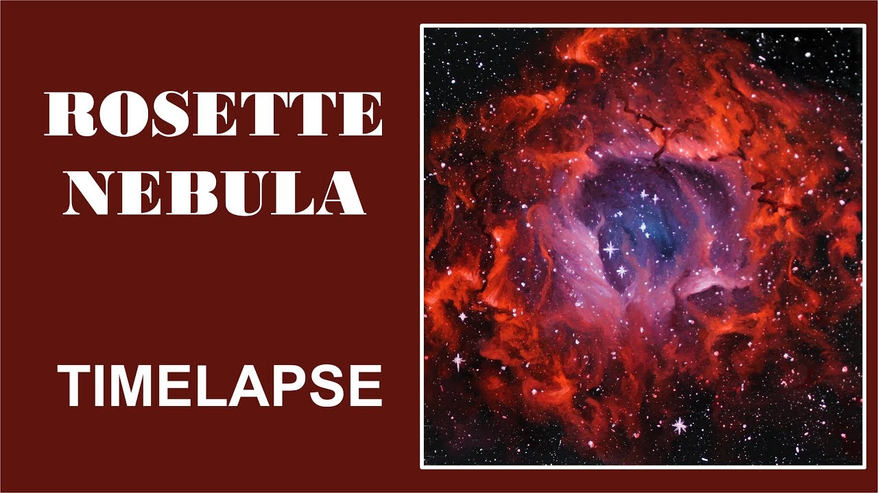 Timelapse Oil Painting - Rosette Nebula