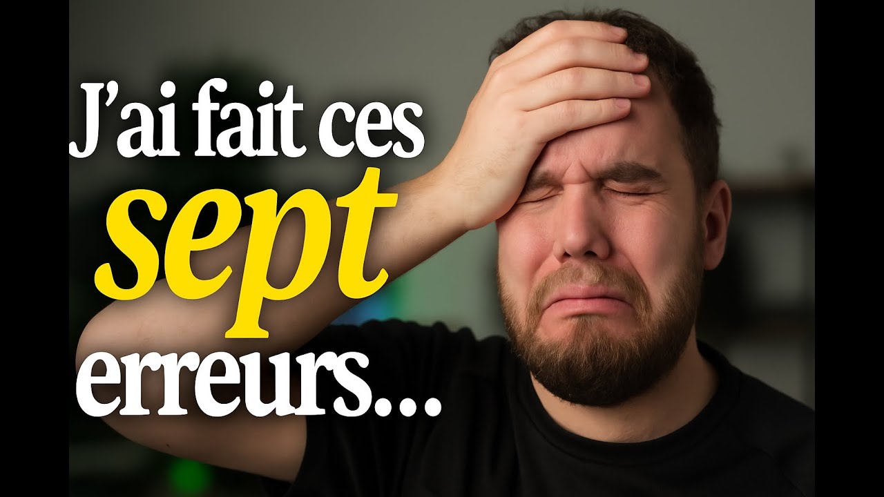 J’ai fait ces 7 erreurs en vidéaste pro (et j’en ai chié…)
