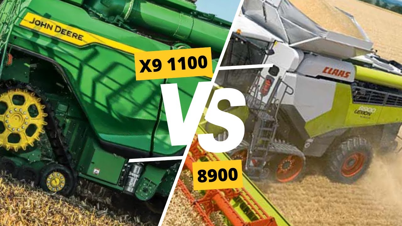 John Deere X9 1100 vs Claas Lexion 8900 Agriculture Farming Harvester