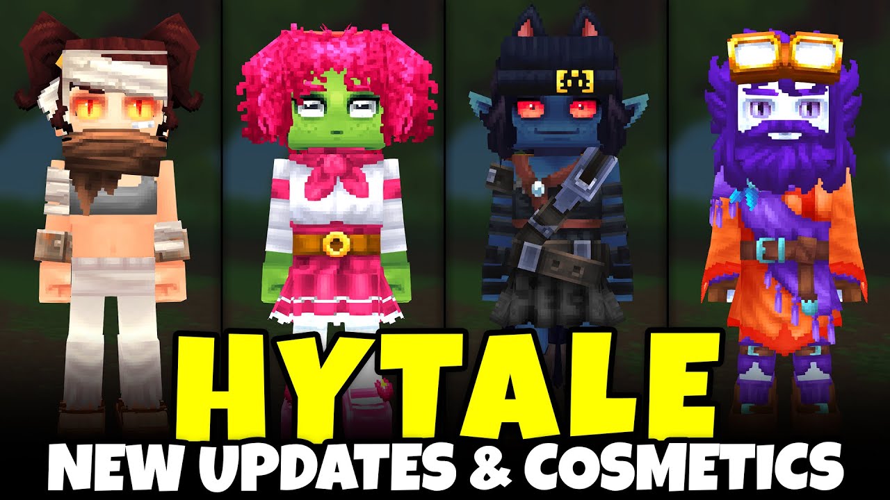Обновления в редакторе персонажей Hytale (новые типы глаз, варианты рта, цвета волос и многое дру...