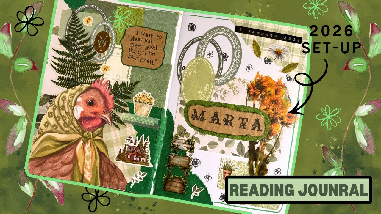 2026 Reading Journal Set-Up | embracing maximalism 🌿