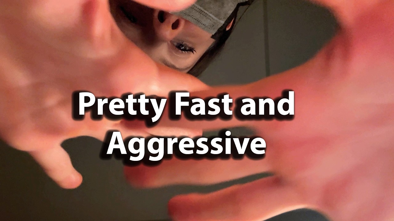 Pretty Fast and Aggressive Face Massage With Dry Hands and Lotion POV ASMR