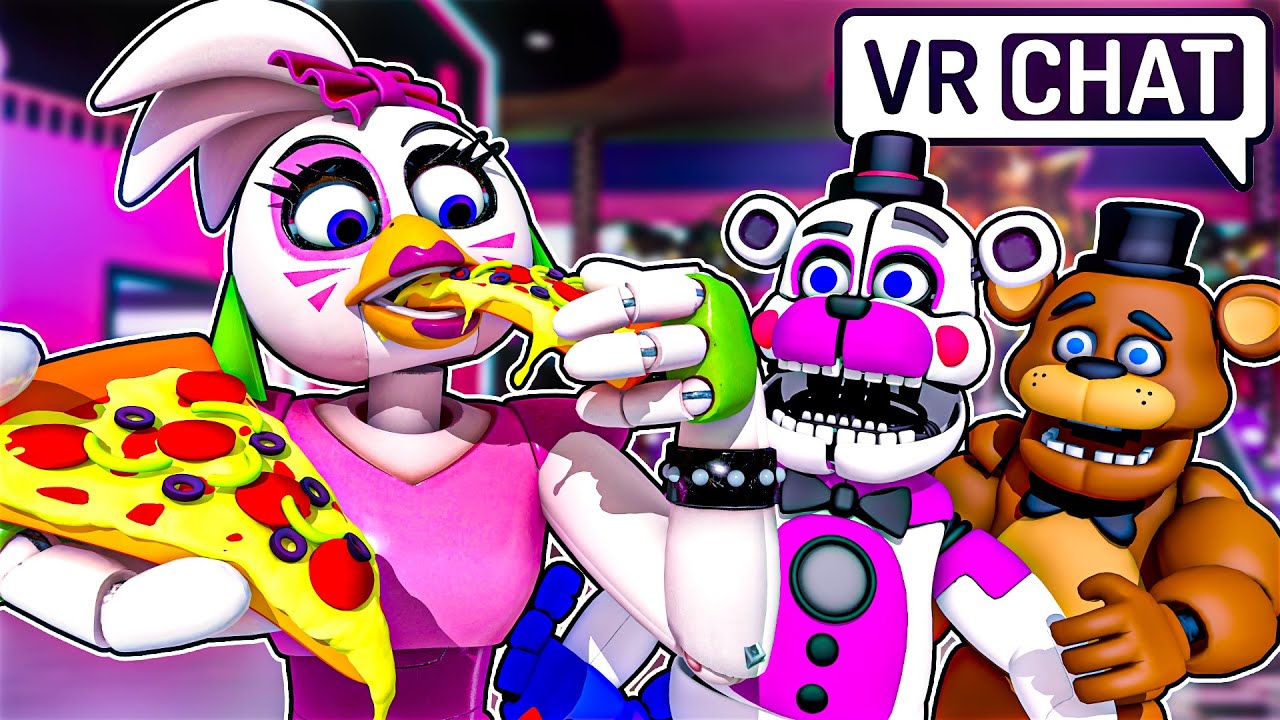 Finding GLAMROCK CHICA in Freddy and Funtime Freddy’s HOUSE in VRCHAT