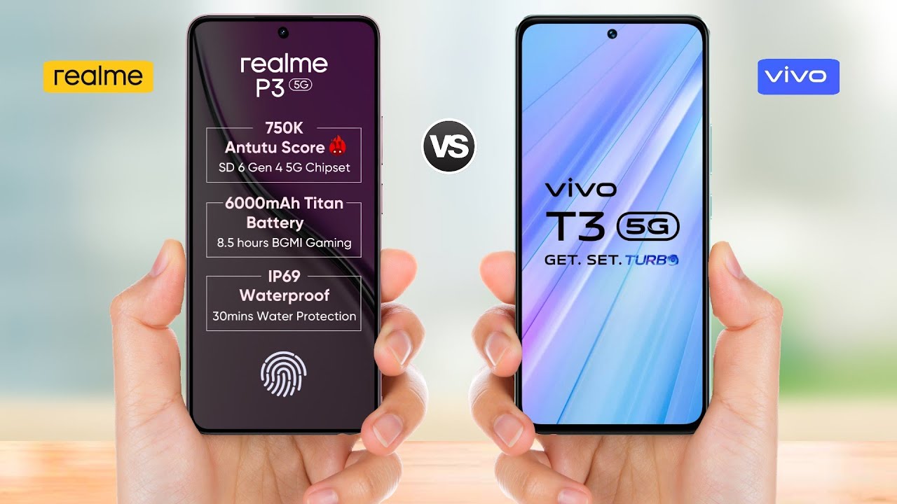 Realme P3 5g vs Vivo T3 5g || Full Comparison