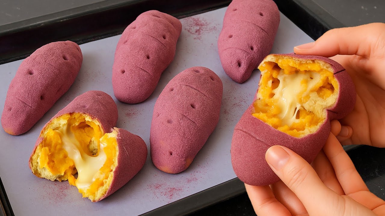 Resep goguma ppang / Korean sweet potato bread. Enak banget!